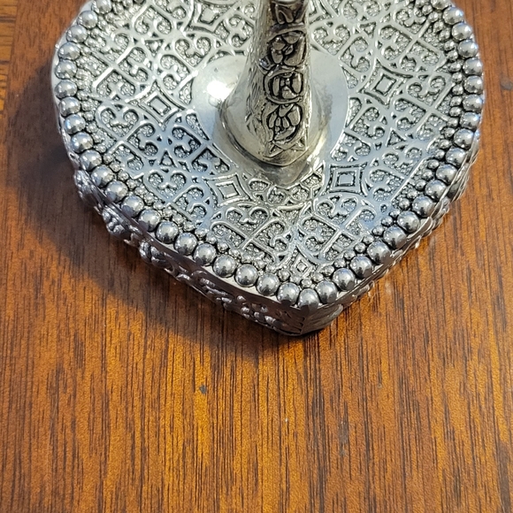 SILVER PLATED RING HOLDER AND COWBOY BOOTS MINIATURE - Picture 3 of 5